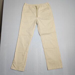 Vans Chino Loose pants men's size M cream colour Relaxed fit Range Elastic